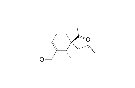 cis-5-Acetyl-6-methyl-5-(2-propenyl)-1,3-cycvlohexadienecarbaldehyde