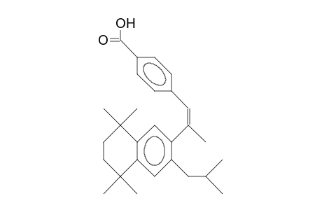 1-(4-Carboxy-phenyl)-2-cis-(1,1,4,4-tetramethyl-6-isobutyl-tetralin-7-yl)-propene
