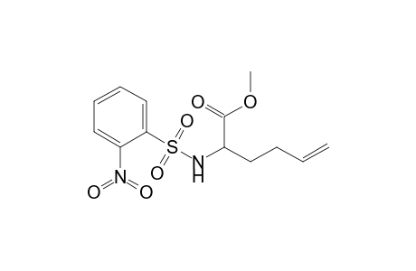 2-[(2-nitrophenyl)sulfonylamino]-5-hexenoic acid methyl ester