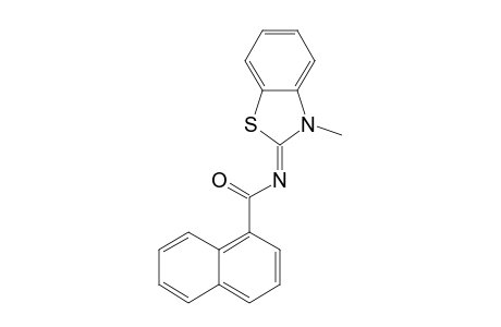 Naphthalene-1-carboxylic acid - (3'-Methyl-3H-benzothiazol-2'-ylidene)amide