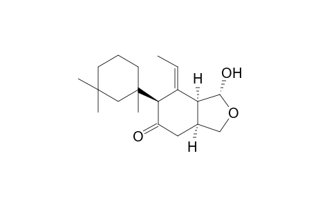 5(3H)-Isobenzofuranone, 7-ethylidenehexahydro-1-hydroxy-6-(1,3,3-trimethylcyclohexyl)-, [1S-[1.alpha.,3a.alpha.,6.beta.(R*),7E,7a.alp ha.]]-