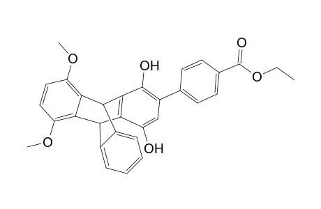 (R,S)-2-(4-Ethoxycarbonylphenyl)-9,10-dihydro-5,8-dimethoxy-9,10-(o-benzeno)anthracene-1,4-diol