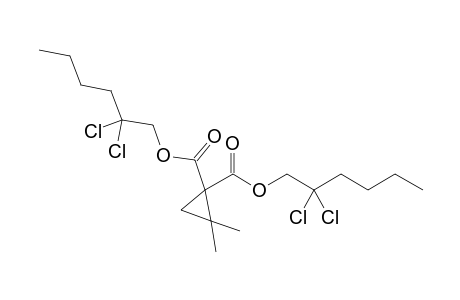 Bis(2,2-dichlorohexyl) 2,2-Dimethylcyclopropane-1,1-dicarboxylate