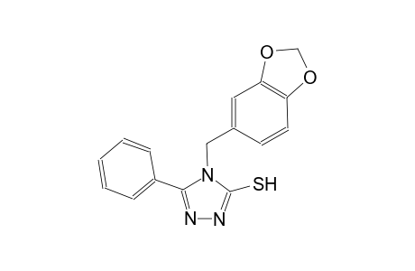 4H-1,2,4-triazole-3-thiol, 4-(1,3-benzodioxol-5-ylmethyl)-5-phenyl-