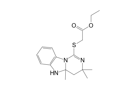 6-(Ethoxycarbonylmethylthio)-8,8,9a-trimethylpyrimidino[3,4-a]benzimidazole