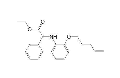 Benzeneacetic acid, .alpha.-[[2-(4-pentenyloxy)phenyl]amino]-, ethyl ester