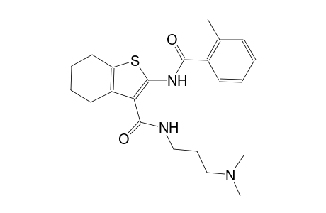 N-[3-(dimethylamino)propyl]-2-[(2-methylbenzoyl)amino]-4,5,6,7-tetrahydro-1-benzothiophene-3-carboxamide