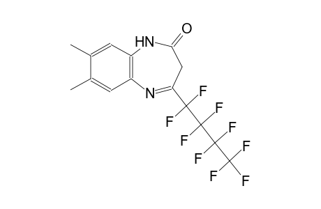 2H-1,5-benzodiazepin-2-one, 1,3-dihydro-7,8-dimethyl-4-(1,1,2,2,3,3,4,4,4-nonafluorobutyl)-