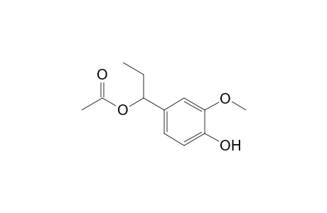 Benzenemethanol, .alpha.-ethyl-4-hydroxy-3-methoxy-, .alpha.-acetate