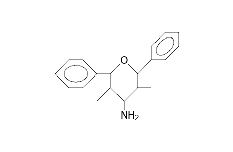 cis-2,6-Diphenyl-trans-3,5-dimethyl-4-amino-oxane