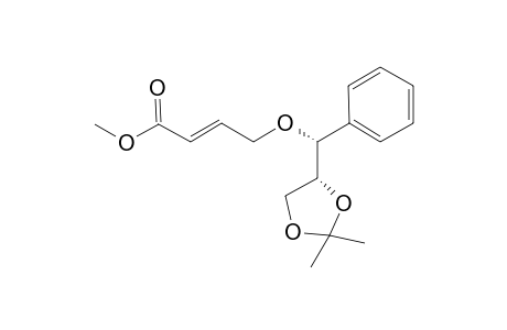 (2E,6S,7R)-7,8-O-Isopropylidene-5-oxa-6-phenyl-2-octenoic acid methyl ester