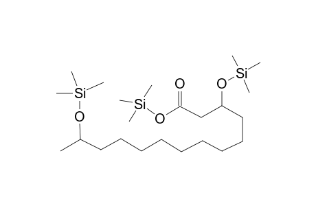 Tetradecanoic acid <3,13-dihydroxy->, tri-TMS