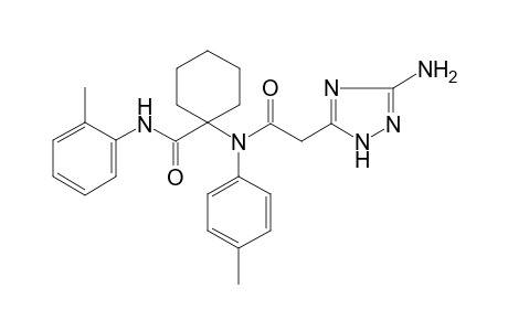 1-(N-[2-(3-amino-1H-1,2,4-triazol-5-yl)-1-oxoethyl]-4-methylanilino)-N-(2-methylphenyl)-1-cyclohexanecarboxamide