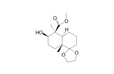 Methyl-1,1-(Ethylenedioxy)-5.alpha.,8a.beta.-dimethyl-6.beta.-hydroxy-1,2,3,4,4a.alpha.,5,6,7,8,8a-decahydronaphthalene-5.beta.-carboxylate
