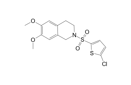 2-(5-Chlorothiophene-2-sulfonyl)-6,7-dimethoxy-1,2,3,4-tetrahydroisoquinoline
