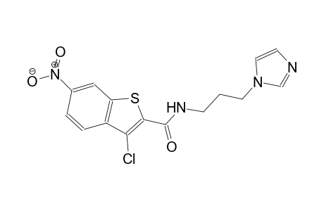 3-chloro-N-[3-(1H-imidazol-1-yl)propyl]-6-nitro-1-benzothiophene-2-carboxamide