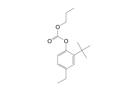 2-Tert-butyl-4-ethylphenol, o-(N-propyloxycarbonyl)-