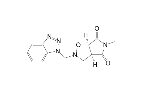 2H-Pyrrolo[3,4-d]isoxazole-4,6(3H,5H)-dione, 2-(1H-benzotriazol-1-ylmethyl)-5-methyl-, cis-