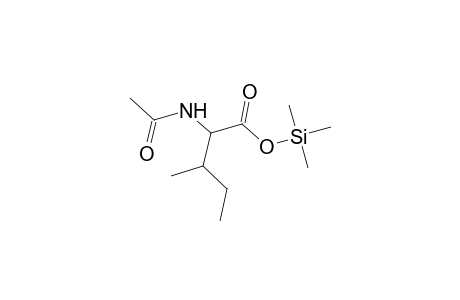 D-Isoleucine, N-acetyl-, trimethylsilyl ester