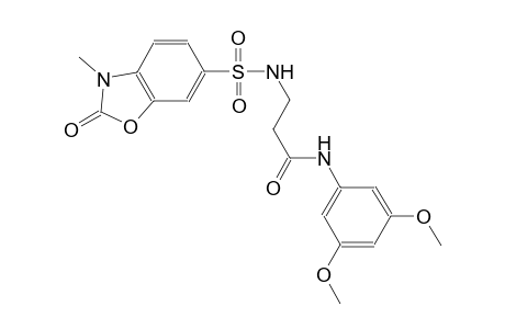 propanamide, 3-[[(2,3-dihydro-3-methyl-2-oxo-6-benzoxazolyl)sulfonyl]amino]-N-(3,5-dimethoxyphenyl)-
