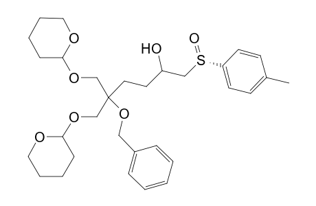 (Rs)-5-Benzyloxy-6-(tetrahydropyran-2-yloxy)-5-(terthydropyran-2-yloxymethyl)-1-(p-toluenesulfinyl)hexan-2-ol
