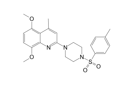 Quinoline, 5,8-dimethoxy-4-methyl-2-[4-[(4-methylphenyl)sulfonyl]-1-piperazinyl]-