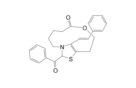 2-Benzoyl-4-(2-phenylvinyl)-2,3-dihydro-8-oxa-3,5-octanothiazole-9-one