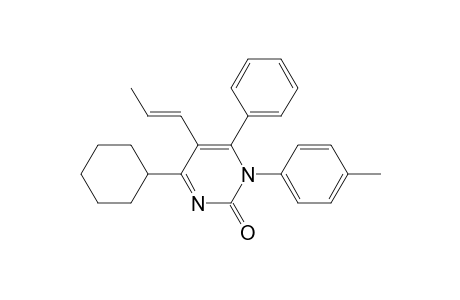 4-Cyclohexyl-1-(4-methylphenyl)-6-phenyl-5-propenyl-2(1H)-pyrimidone