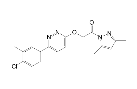 2-((6-(4-Chloro-3-methylphenyl)pyridazin-3-yl)oxy)-1-(3,5-dimethyl-1H-pyrazol-1-yl)ethan-1-one