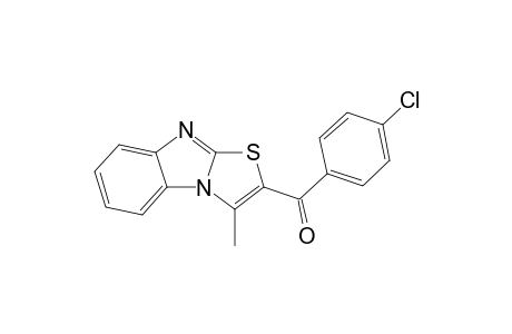 (4-chlorophenyl)-(1-methyl-2-thiazolo[3,2-a]benzimidazolyl)methanone