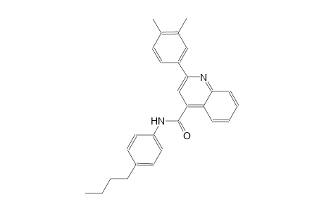 N-(4-butylphenyl)-2-(3,4-dimethylphenyl)-4-quinolinecarboxamide