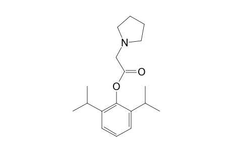 (2,6-diisopropylphenyl) 2-pyrrolidin-1-ylacetate