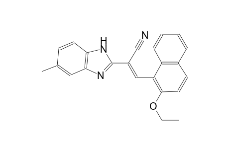 (2E)-3-(2-ethoxy-1-naphthyl)-2-(5-methyl-1H-benzimidazol-2-yl)-2-propenenitrile