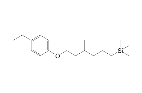 1-[(4'-Ethylphenyl)oxy]-3-methyl-6-(trimethylsilyl)-hexane