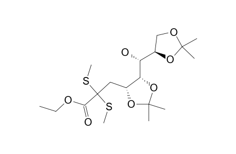 ETHYL-3-DEOXY-4,5:7,8-DI-O-ISOPROPYLIDENE-D-MANNO-2-OCTULOSONATE-DIMETHYL-DITHIOACETAL