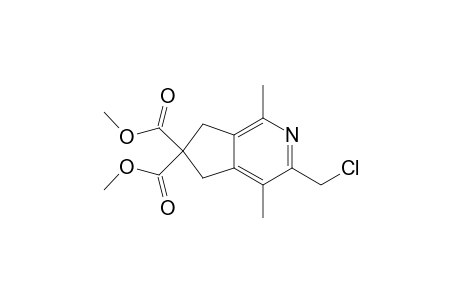 Dimethyl 4,7-dimethyl-5-chloromethyl-1,2-dihydro-3H-cyclopenta[c]pyridine-2,2-dicarboxylate