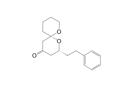 (2R,6S)-2-(2-(Phenyl)ethyl)-1,7-dioxaspiro[5.5]undecan-4-one