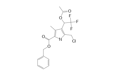 BENZYL-4-(1-ACETOXY-2,2,2-TRIFLUOROETHYL)-5-CHLOROMETHYL-3-METHYLPYRROLE-2-CARBOXYLATE