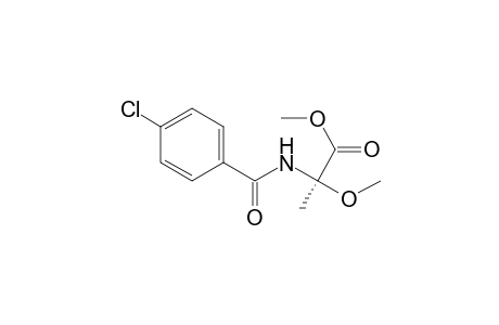 Alanine, N-(4-chlorobenzoyl)-2-methoxy-, methyl ester