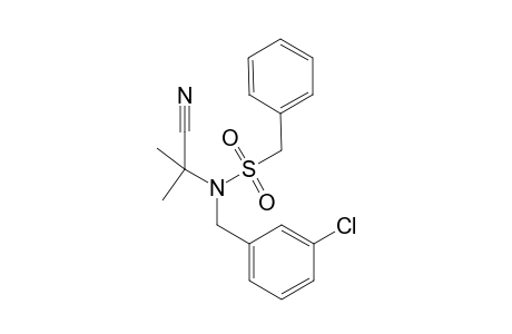 2-Methyl-2-[N-(m-chlorobenzyl)phenylmethylsulfonylamido]propionitrile