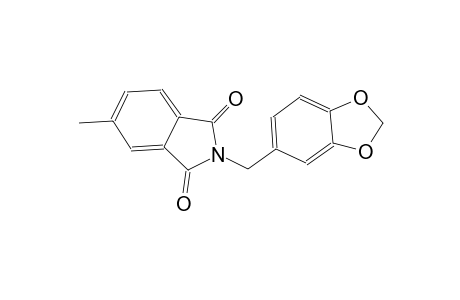 2-(1,3-benzodioxol-5-ylmethyl)-5-methyl-1H-isoindole-1,3(2H)-dione