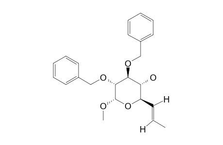 METHYL-(E)-2,3-DI-O-BENZYL-6,7,8-TRIDEOXY-ALPHA-D-GLUCO-OCT-6-ENOPYRANOSIDE