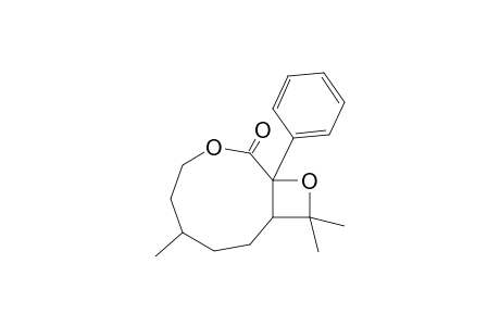 6,10,10-Trimethyl-1-phenyl-3,11-dioxabicyclo[7.2.0]undecan-2-one