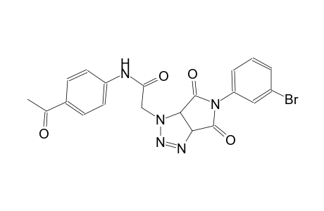N-(4-acetylphenyl)-2-(5-(3-bromophenyl)-4,6-dioxo-4,5,6,6a-tetrahydropyrrolo[3,4-d][1,2,3]triazol-1(3aH)-yl)acetamide