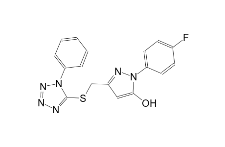 1H-pyrazol-5-ol, 1-(4-fluorophenyl)-3-[[(1-phenyl-1H-tetrazol-5-yl)thio]methyl]-