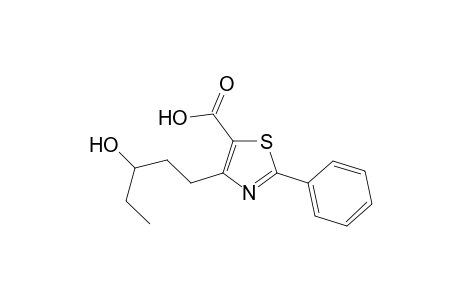 4-(3-hydroxypentyl)-2-phenylthiazole-5-carboxylic acid