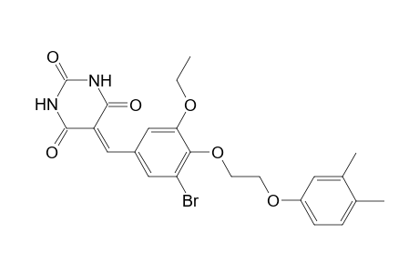 5-[3-bromo-4-[2-(3,4-dimethylphenoxy)ethoxy]-5-ethoxy-benzylidene]barbituric acid