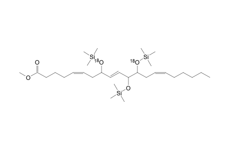 Methyl 8,1,12-tri(trimethylsiloxy)eicosan-5(Z),9(E),14(Z)-trienoate-8,12-18O2