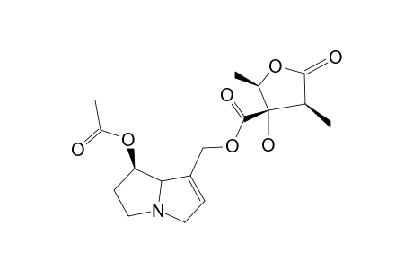 LONGITUBINE;(2S-[2-ALPHA,3-BETA,3-[1S*,7AS*],4-ALPHA])-[1-(ACETHOXY)-2,3,5,7A-TETRAHYDRO-1H-PYRROLIZIN-7-YL]-METHYL-3-HYDROXY-2,4-DIMETHYL-5-OXOTET