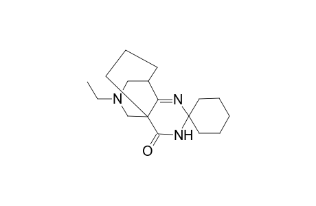 3,5,9-Triazatricyclo[5.3.3.0(1.6)]tridec-5-en-one, 9-ethyl-4-spirocyclohexane-